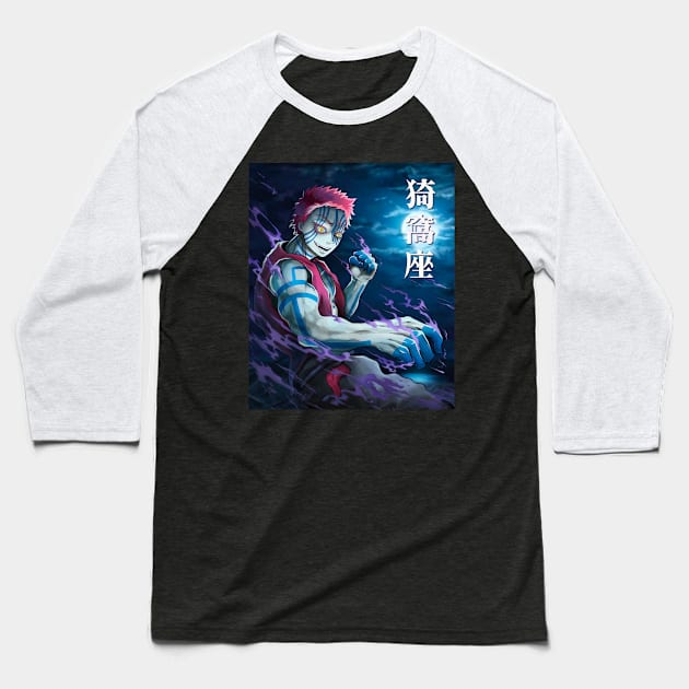 Master of Fight Akaza Baseball T-Shirt by Valoka